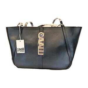Cavalli Class Sandra Black Tote Bag NWT still wrapped